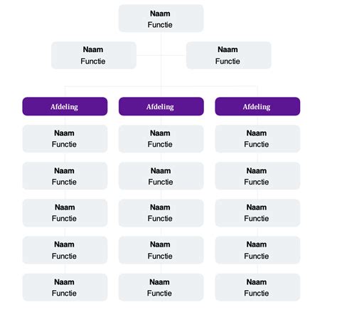 organogram voorbeeld.